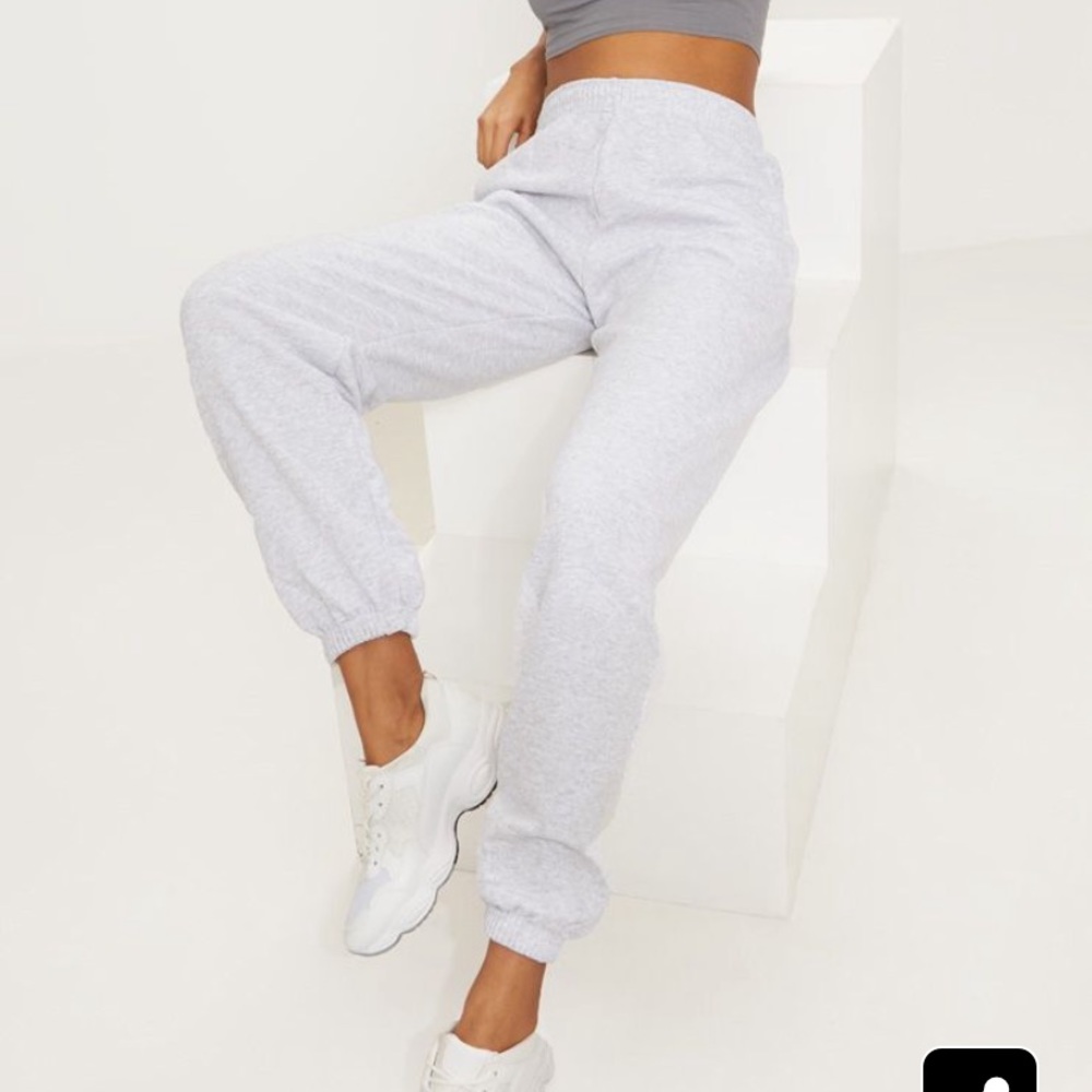 PLT Ash Grey Casual Joggers